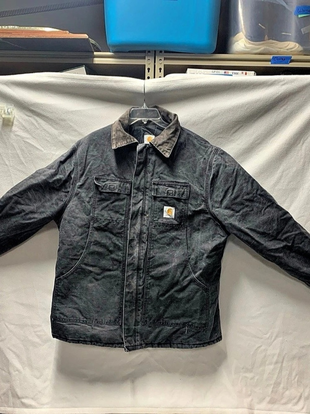 Carhartt Loose Fit Firm Duck Insulated Traditional Coat C003 Black